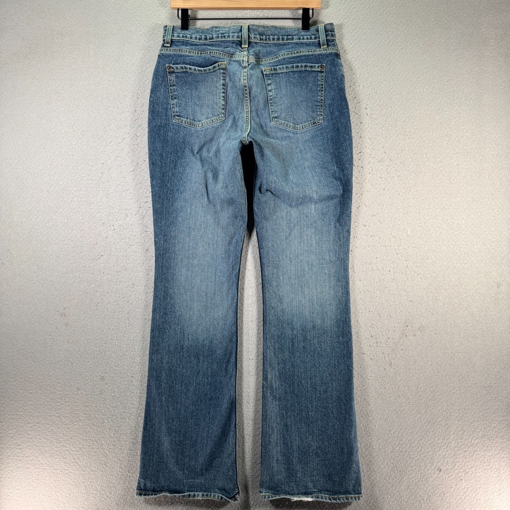 Vintage Old Navy Bootcut Jeans Womens 10 Regular Blue Lightwash Just Below Waist - Picture 2 of 14